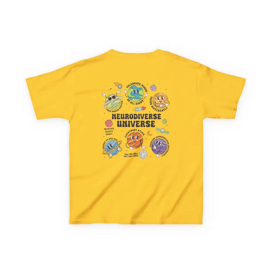 Neurodiverse universe No tag autism & sensory friendly Kids - Fun Cotton T-Shirt - XS / Daisy - Kids clothes
